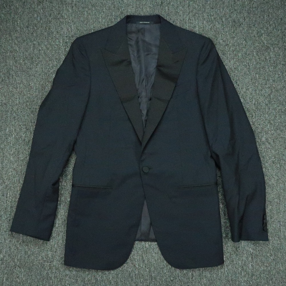 Ermenegildo Zegna Tuxedo Mens 38R Blue Su Misura Fit Mila Wool Mohair Blazer